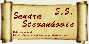 Sandra Stevanković vizit kartica